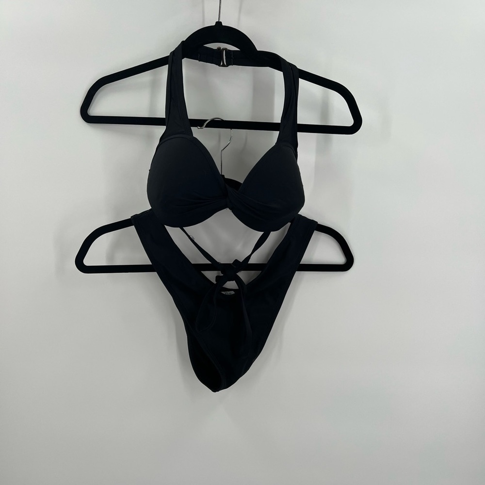 Shein Black Bikini Bathing Suit Ladies Large